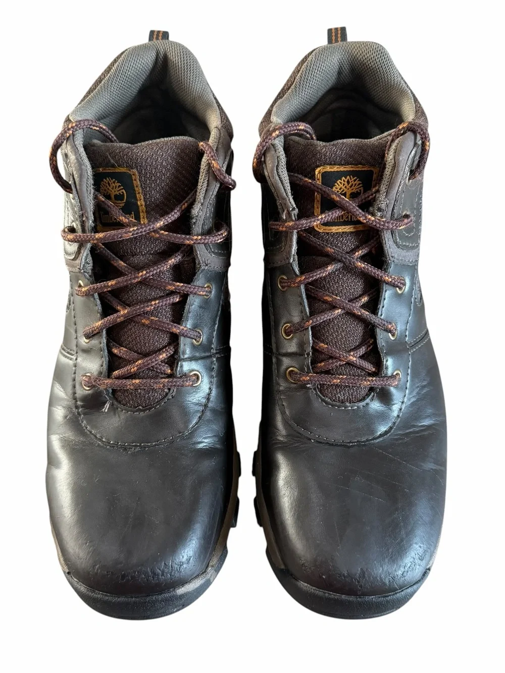 Timberland Hiking Boots Boys Size 6 Women’s 7.5/8 Brown Leather Outdoor Gorpcore